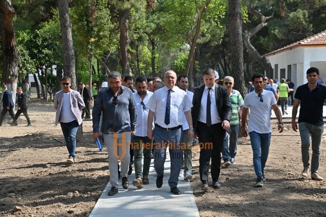 Başkan Ergün Şehit Necdi Şentürk Parkı’nı İnceledi