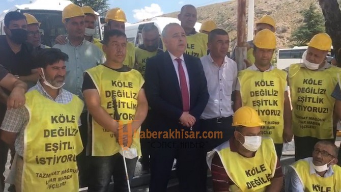 Bakırlıoğlu Ankara’da Soma’lı İşçileri Karşıladı