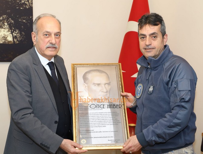 ATSO’dan Akhisar Garnizon Komutanı Albay Mehmet Şahin’e Ziyaret