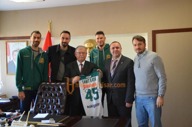 Akhisar Belediye Basketbol takımından protokol ziyaretleri