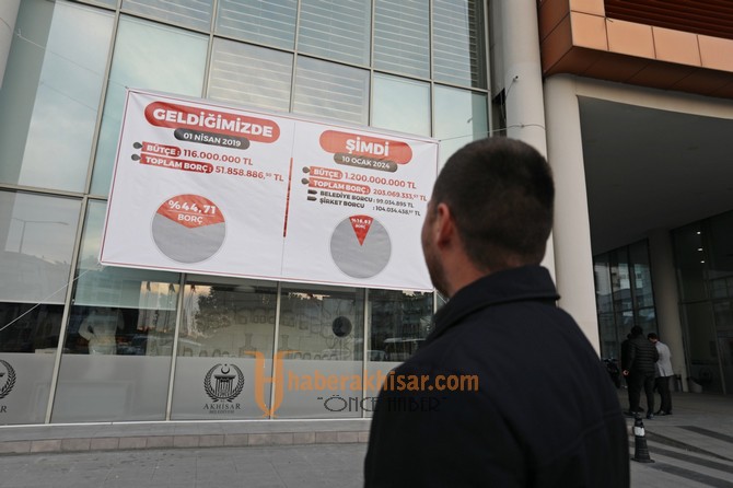 Akhisar Belediyesi Gelir-Gider Tablosu Belediyeye Asıldı!