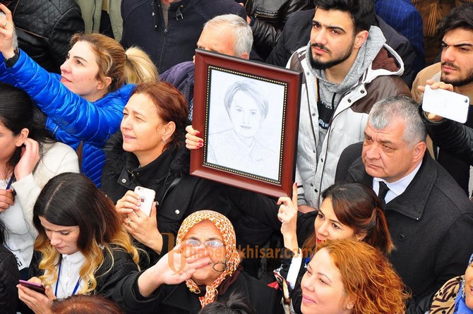 İYİ Parti Genel Başkanı Meral Akşener Akhisar'a Geldi