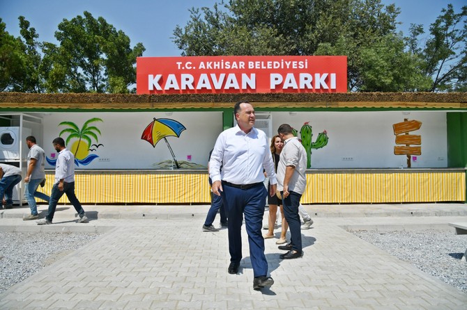 Akhisar’da Karavan Parkı Hizmete Başladı