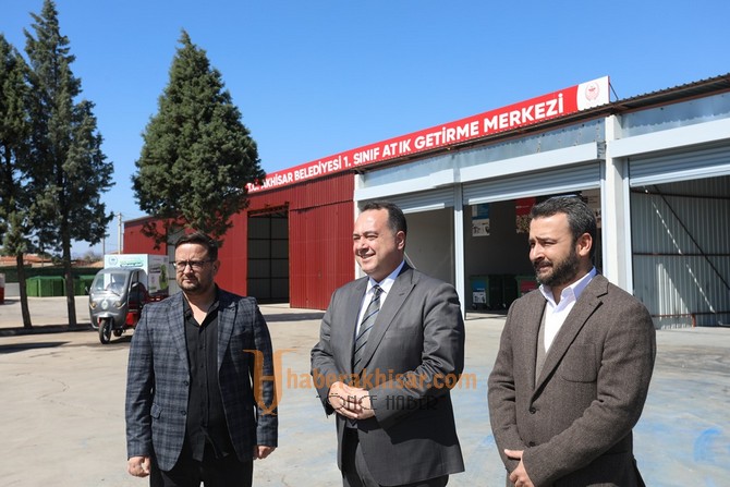 Akhisar Belediyesi 1’inci Sınıf Atık Getirme Merkezi Tanıtıldı