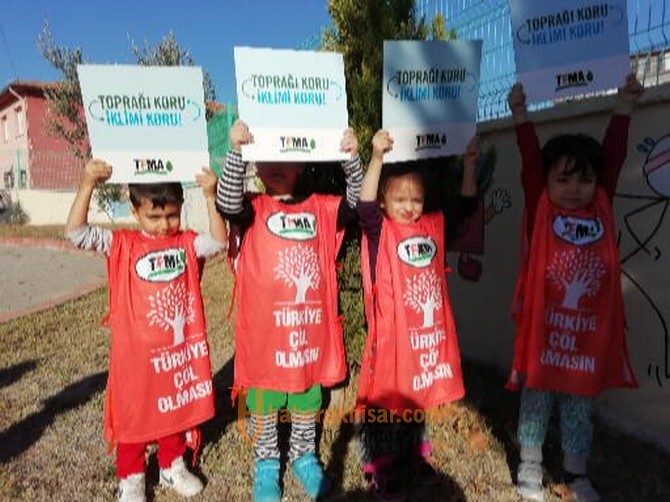 Yırcalı Anaokulu Toprağı Koru İklimi Koru Etkinliklerini Sürdürüyor 